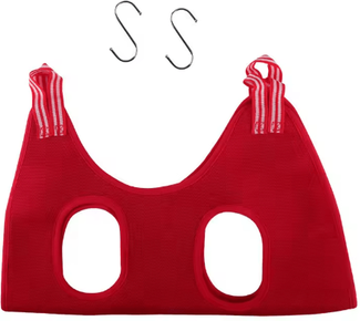 Inspire Picks Adjustable Pet Grooming Hammock For Nail Trimming, Bathing & Grooming Care red s