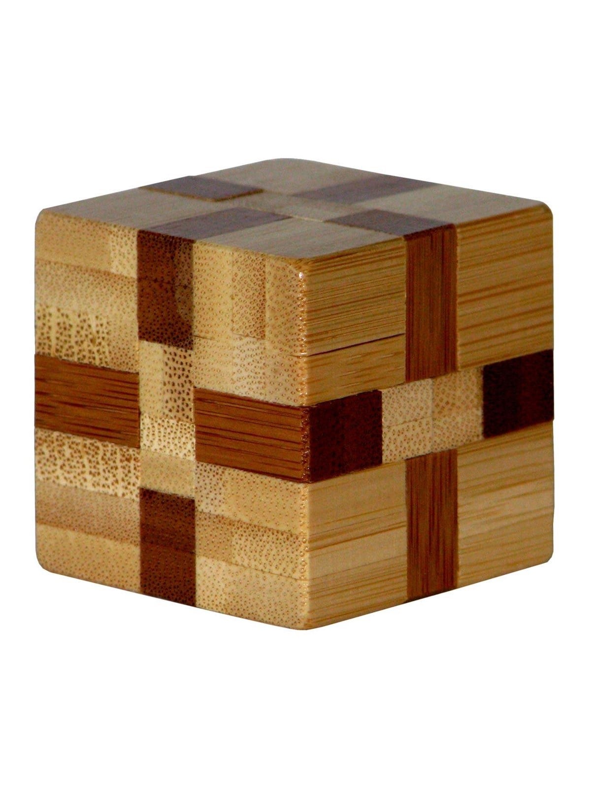 Eureka 3D Bamboo Brain Puzzle Cube 3D Puzzle