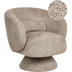 DREHSESSEL Bouclé Beige Lieksa