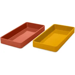 Tchibo - 2 Silikon-Backschalen - gelb