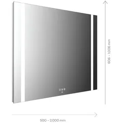 emco Lichtspiegel MI 500+ mit Touch-Bedienfeld 1900x906 mm, 110190009060300 110190009060300