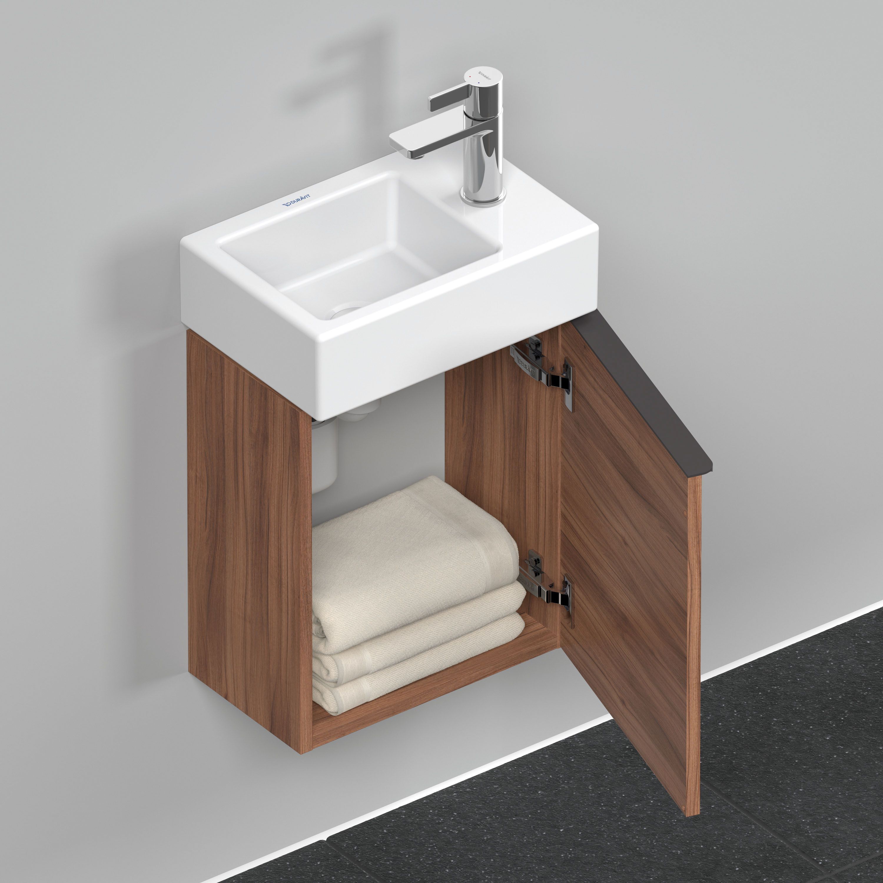 Duravit D-Neo DE4218R7979 36,4 x 22, 801 cm, Noyer Naturel , montage mural, 2000 porte, droite
