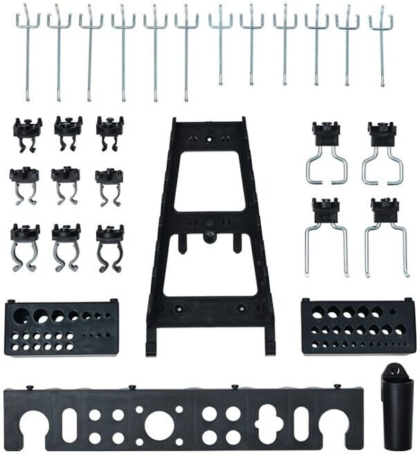 Assortiment de porte-outils 30 pièces pour armoire à outils ; Industrial Quality Supplies (73000)