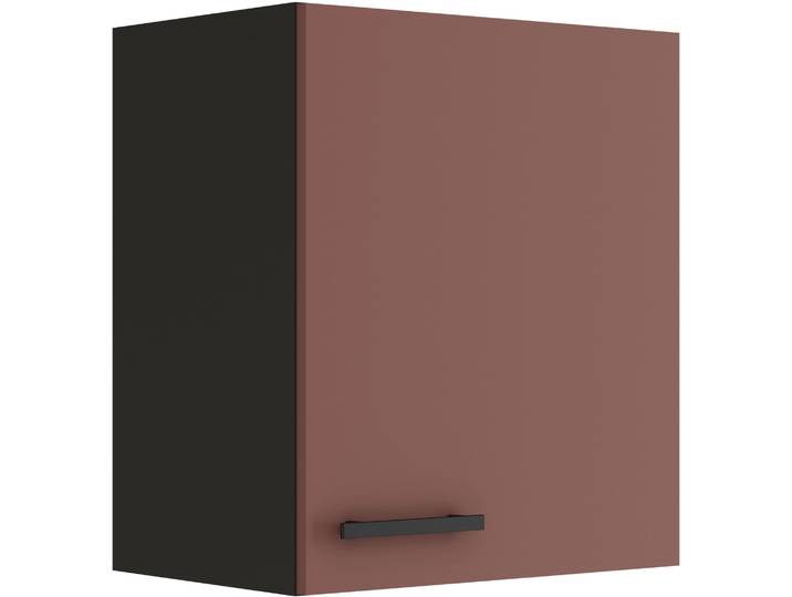 Hängeschrank OPTIFIT Palma , rot (rostrot, anthrazit), B:50cm H:57,6cm T:34,6cm, Holzwerkstoff, Schränke, Hängeschrank, Breite 50 cm, 1 Tür, 1 Einlegeboden