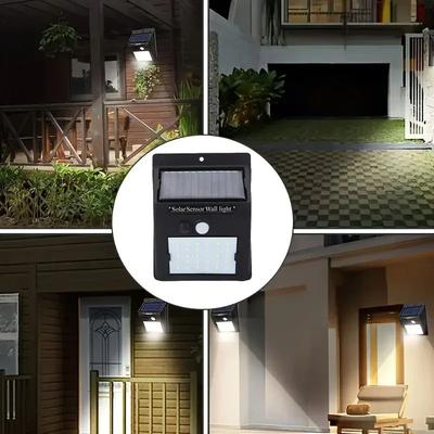 Inspire Curations PowerBeam Solar Motion Sensor Wall Light 30 100 LED Waterproof Outdoor Security Lamp 100led 2pcs