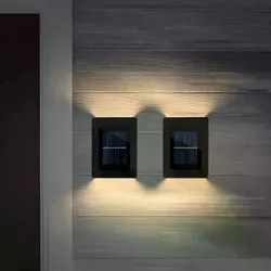 LED Solar Wandeuchten, im 2er Set