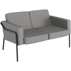 meet 2-Sitzer Sofa »Medso Klassik« Kunstleder grau, 125x74x51.5 cm
