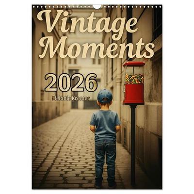 Vintage Moments - Klassiker für jeden Monat (Wandkalender 2027 DIN A3 hoch), CALVENDO Monatskalender