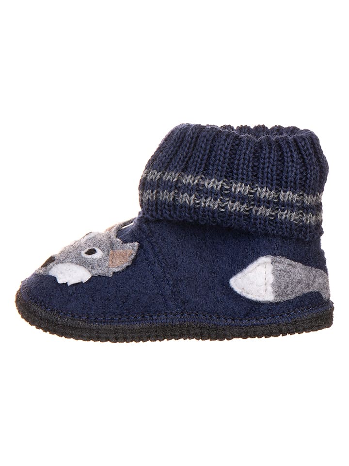 kitz-pichler Hüttenschuhe "Kauns" in Dunkelblau - 23