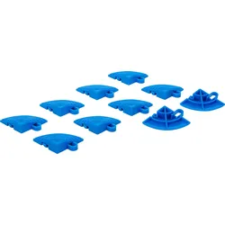 BGS Kunststoff-Fliesen-Eckelement-Set | Klick-System | 57 x 57 x 18 mm | 10-tlg.