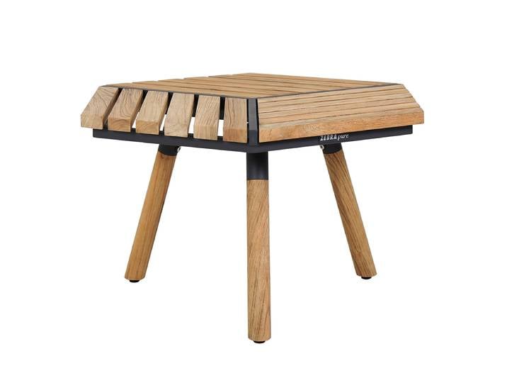 Zebra Pollux Lounge Hexa Kaffeetisch aus Teak gebürstet