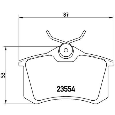 BREMBO Bremsensatz, Scheibenbremse Bremsensatz-Hinterachse COATED DISC LINE / STANDARD ijzjsg5p90 Hinterachse innenbelüftet 254mm 22mm für Citroën FOR