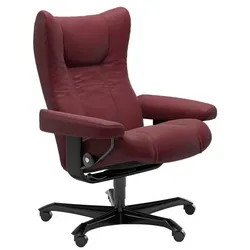 Stressless Bürostuhl Wing Office Leder Rot Batick Bordeaux