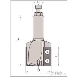 AKE Nut-/Planfräser HW-WP 80x12/78 S25 Z2 - 10017875