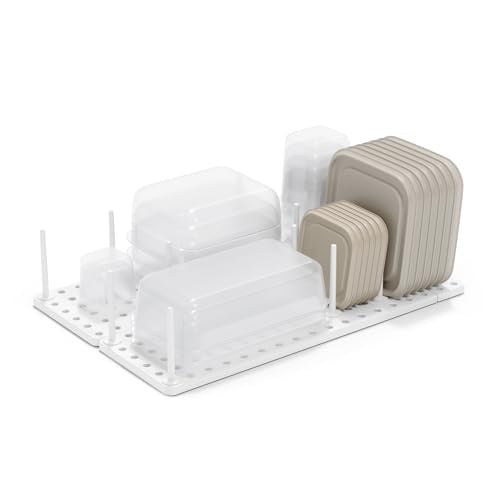 Umbra Peggy Lade Organizer Medium Wit - Kunststof lade organizer met antislipvoetjes