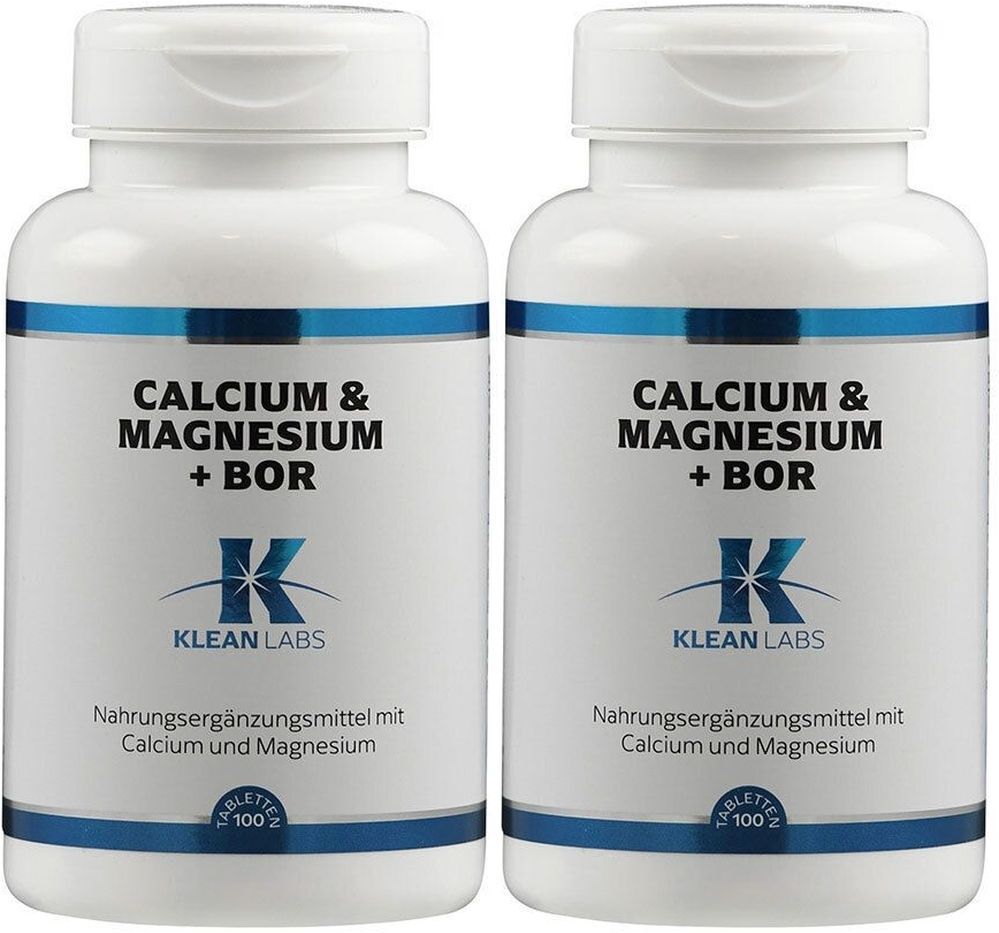 KAL Calcium & MAGNESIUM+Bor Klean Labs Tabletten 2x 2x100 St