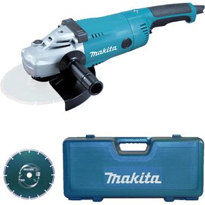 Makita Winkelschleifer GA9020RFK3, 230mm, 2200 Watt, mit Diamantscheibe und Koffer