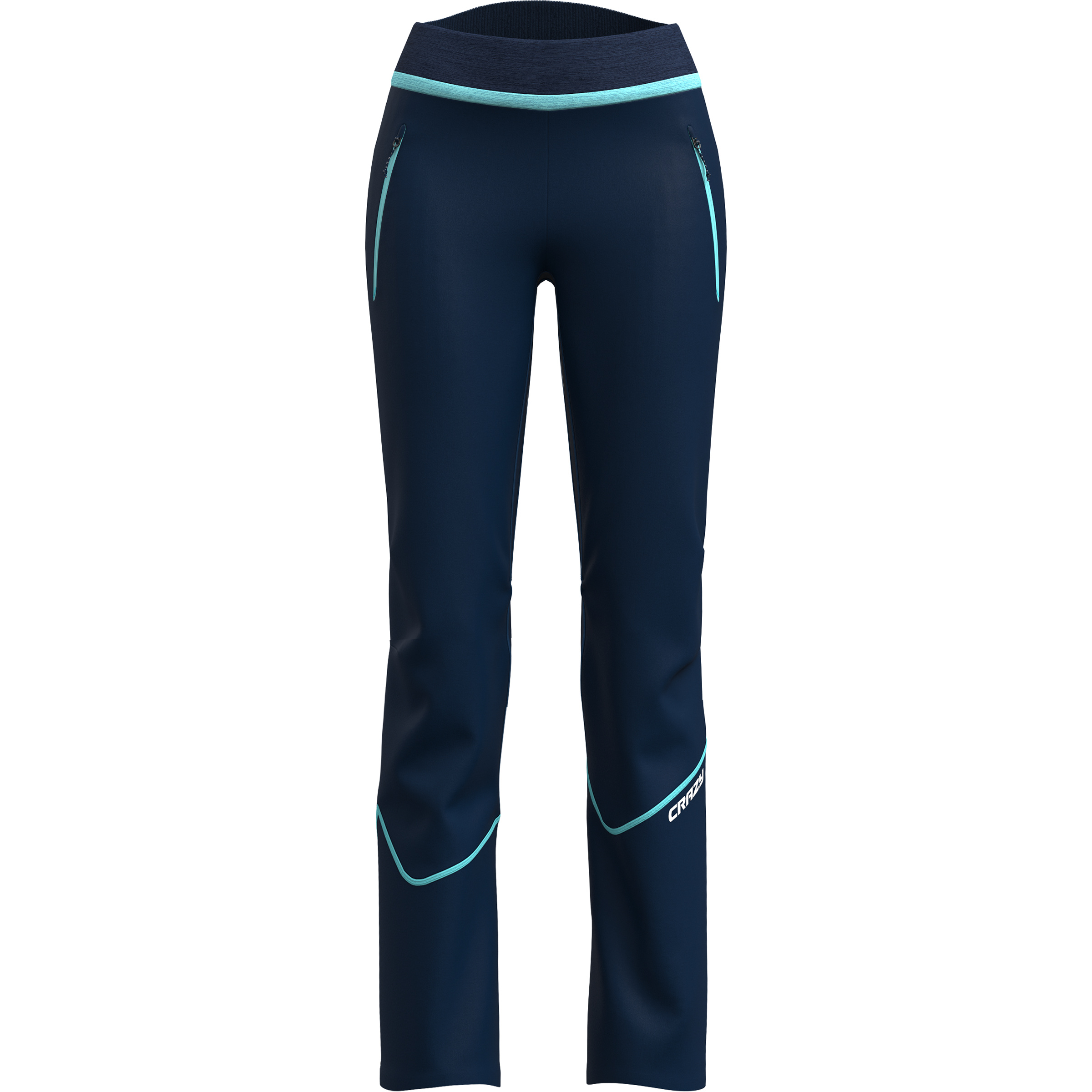 Crazy Ionic Light Hose Damen Softshellhose blau Größe L Camping Wasserabweisend