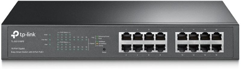 Switch TP-Link TL-SG1016PE/ 16 Puertos/ RJ45 10/100/1000/ PoE+