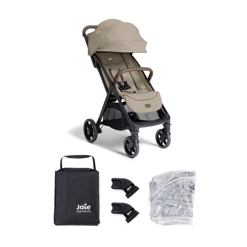 Joie Signature Buggy , Sandfarben , Textil , 49.5x106x83.1 cm , EN 1888 , Feststellbremse, Fussstütze abklappbar, Federung, kugelgelagerte Räder, Verdeckung abnehmbar, 5-Punkte-Gurt, für Babyschale geeignet, Griff in Lederoptik, Transportsicherung, mit Tragegriff, Einhand-Faltmechanismus, abnehmbarer Schutzbügel , Baby on Tour, Kinderwagen, Buggys