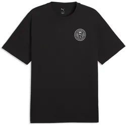 Puma, Herren, Sportshirt, GRAPHICS Relaxed Badge Tee (L), Schwarz