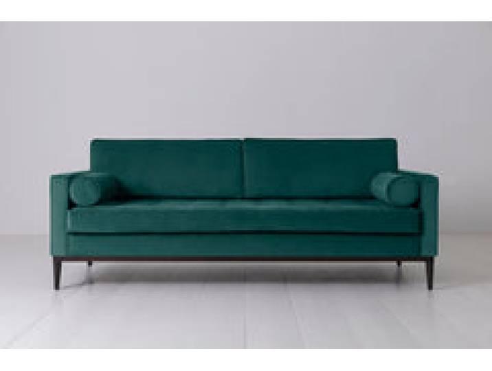 Dreisitzer-Sofa Model 02, Eisvogelblau