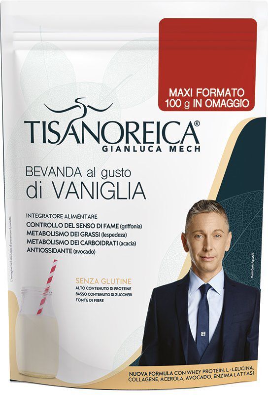 GIANLUCA MECH Srl Tisanoreica Bevanda Vaniglia 500g - Gusto Delizioso per un Benessere Equilibrato