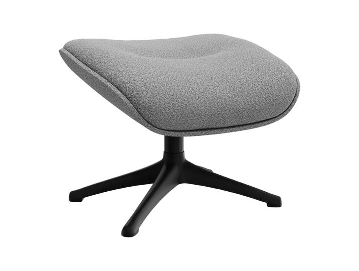Hocker Metro Elegant, Flexlux, bormio soft grey, Textil