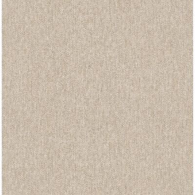 Advantage Herringbone Neutral Tweed Wallpaper