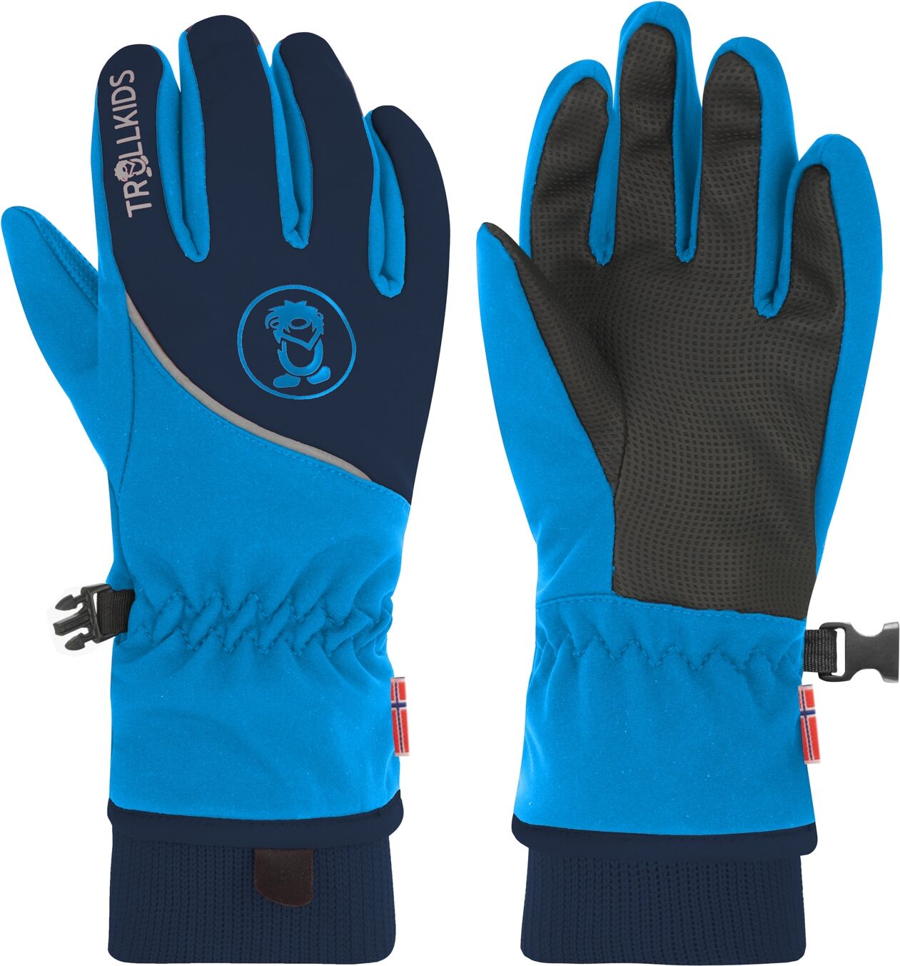 Skihandschuhe TROLLKIDS "KIDS TROLLTUNGA GLOVE", Kinder, Gr. 457Y8Y, navy, medium blau, Web, Kunstfaser, Handschuhe Skihandschuhe, mit Fleece-Futter, für Kinder und Jugendliche geeignet navy, medium blau 457Y8Y
