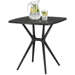 CLP Tisch Becky eckig 72 x 72 cm   Farbe: schwarz