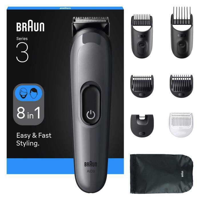 Braun Series 3 All-In-One Style Kit AIO3540 Haarschneider grau