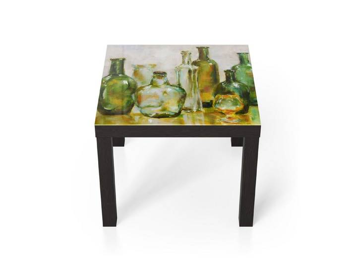 DEQORI Couchtisch 'Flüsternde Gläser', Glas Beistelltisch Glastisch modern