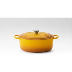 Le Creuset Bräter Signature oval 31 cm Nectar, Pfanne + Kochtopf, Gelb