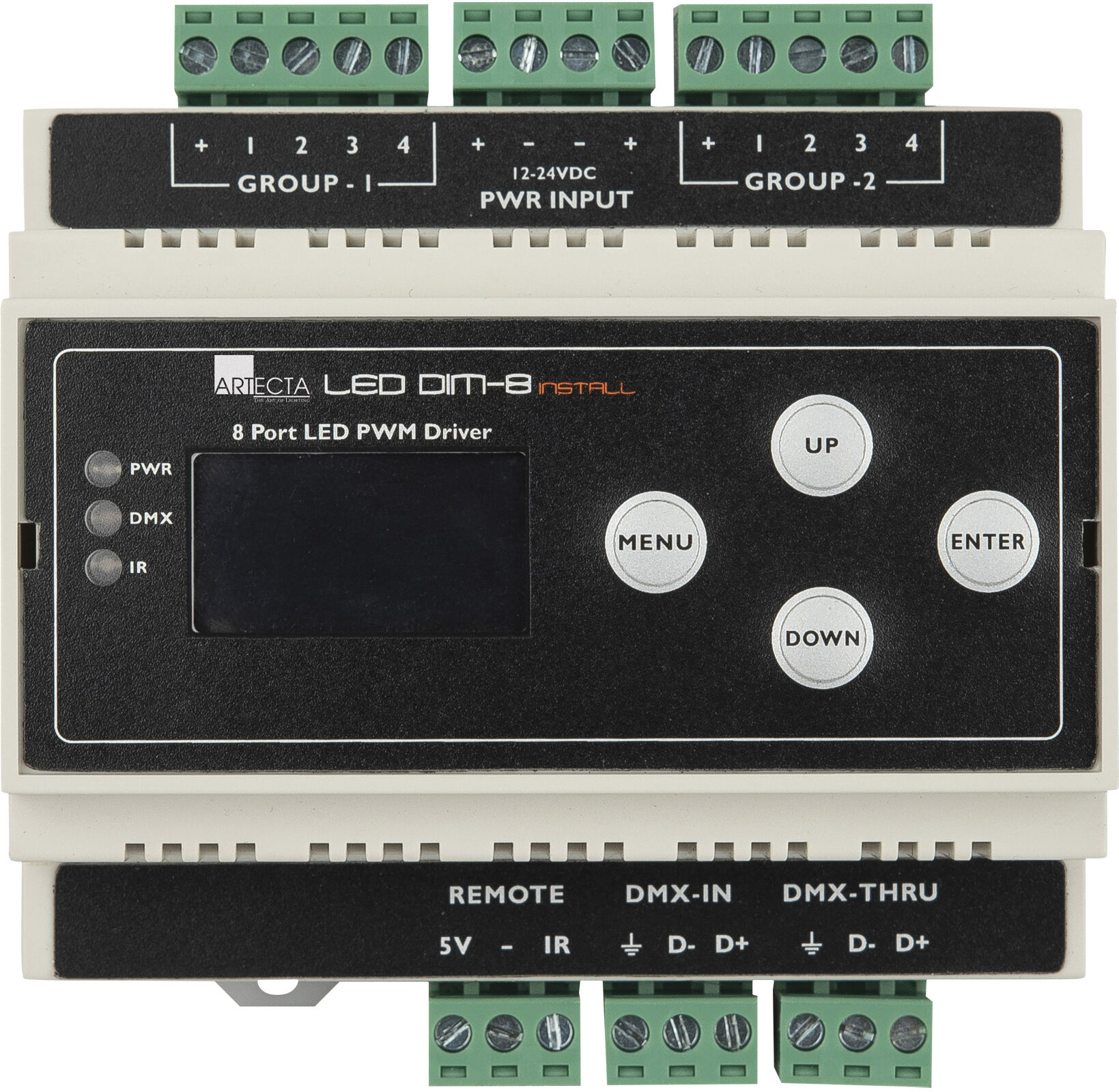 Showtec Led Dim-8 Installation Auf Din-Schiene