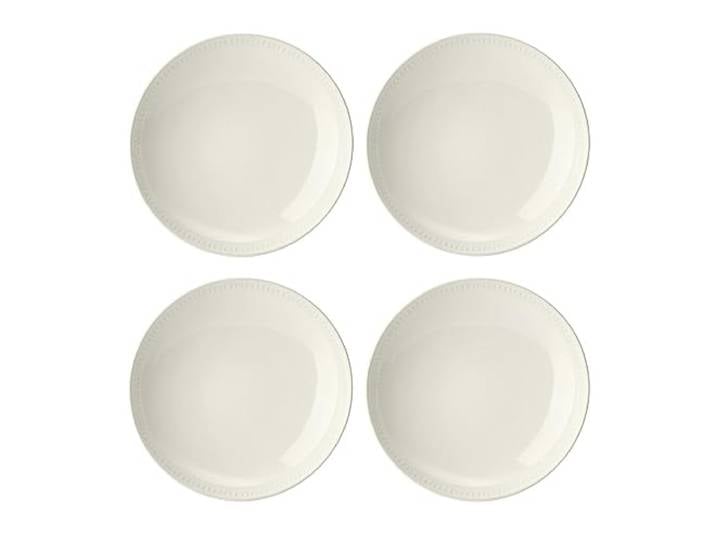 Mikasa Cranborne Ensemble de bols\, ensemble de 4 bols en grès crème\, grands bols à dîner de 24 cm\, résistants au micro-ondes et au lave-vaisselle