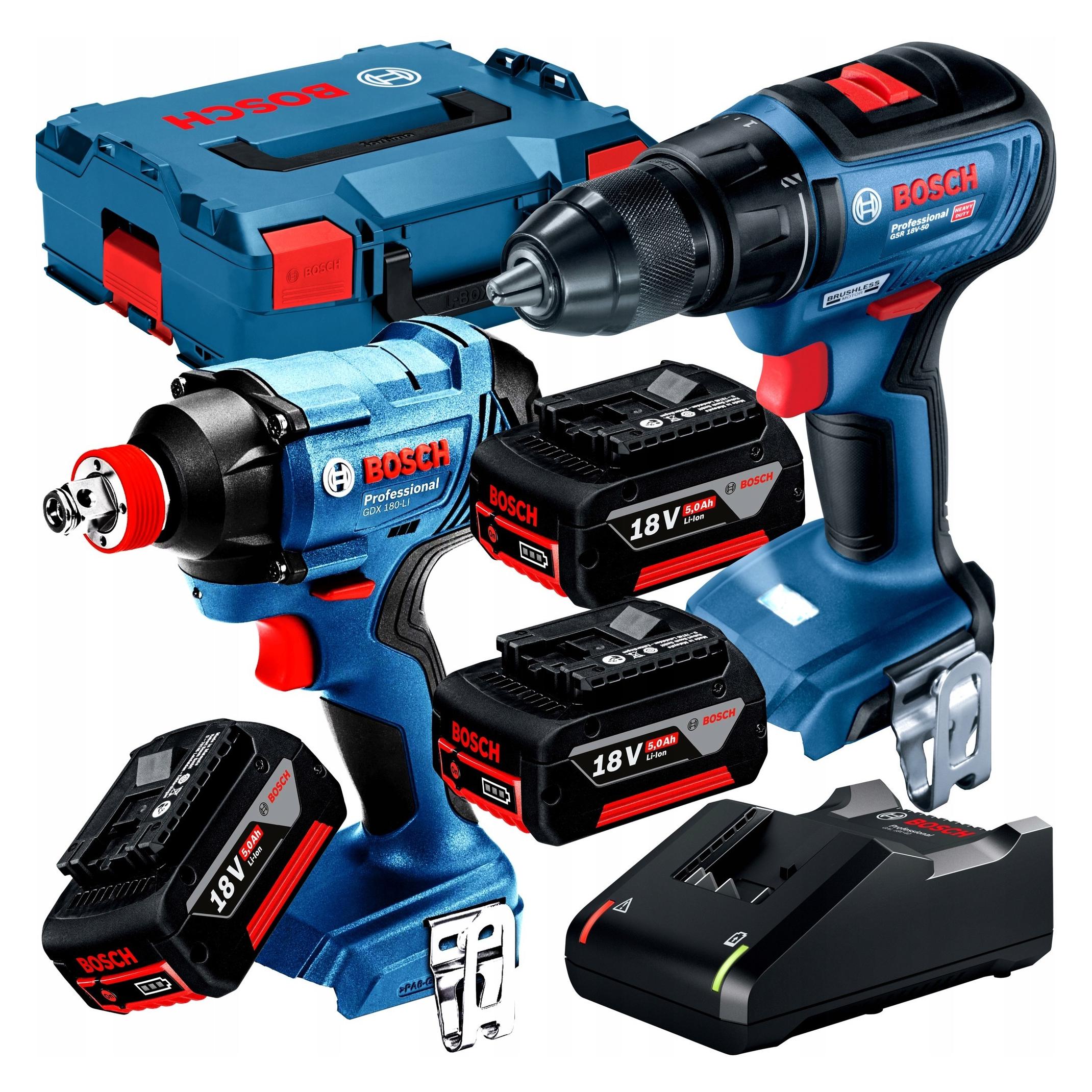 Bosch Professional Werkzeugset (Bohrschrauber, Schlagschrauber) (B06019G5227)