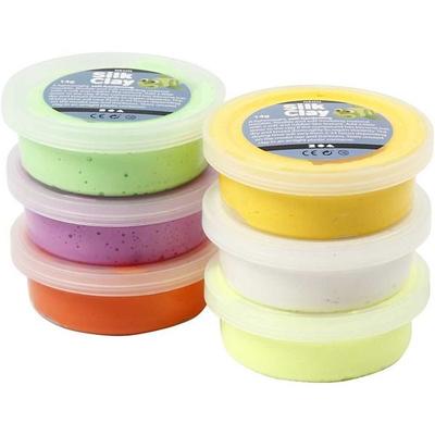 Creativ Company Silk Clay®, Frühlingsfarben, 6x14 g