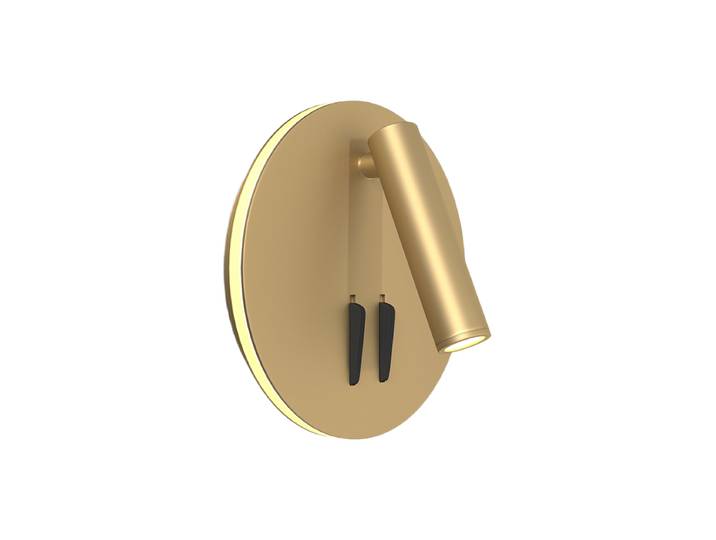 Runde Flexible LED-Wandlampe „IOS“ Gold Maytoni