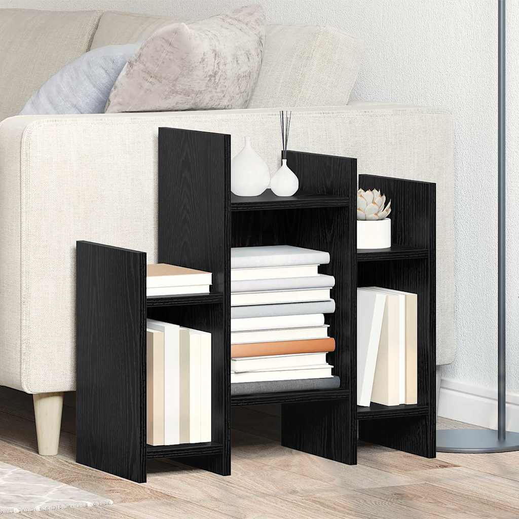 vidaXL Armario auxiliar Roble Negro 60 x 26 x 60 cm Negro