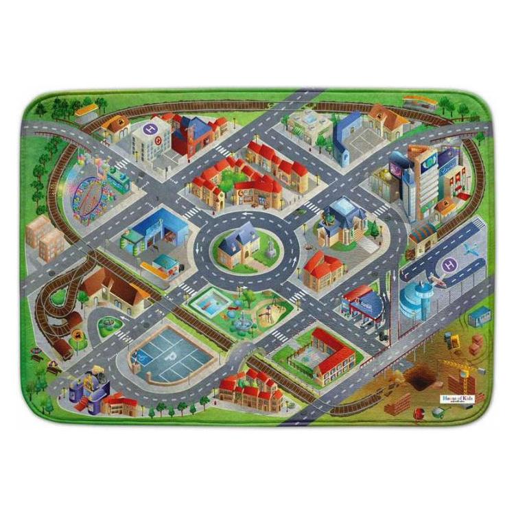 TOP Spielteppich Stadt (150 x 100 cm) (HOKU1015-88110)