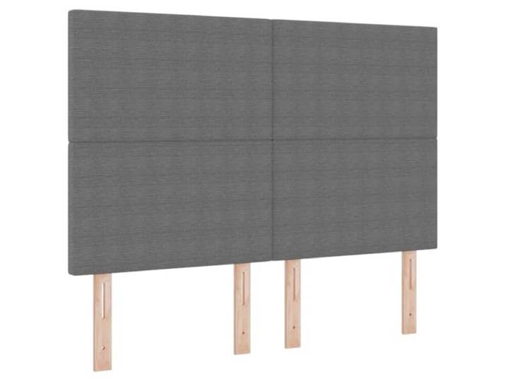 Makastle Kopfteil Hellgrau 144 cm Cordstoff Höhenverstellbar 118/128 cm Installationshöhe
