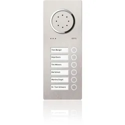 Ritto 1810620 Acero Edelstahl-Türstation Audio, 6 WE, Audio, Edelstahl