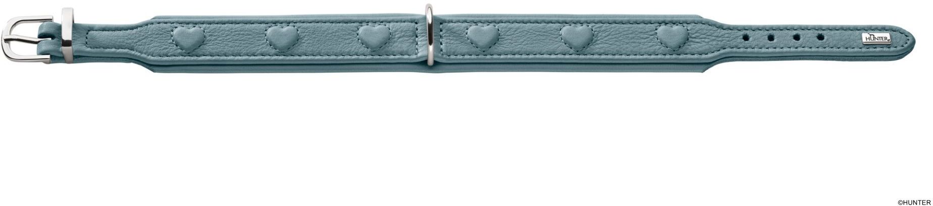 DOG SPORT HUNTER Halsband Soho X Love XS (32), hellblau