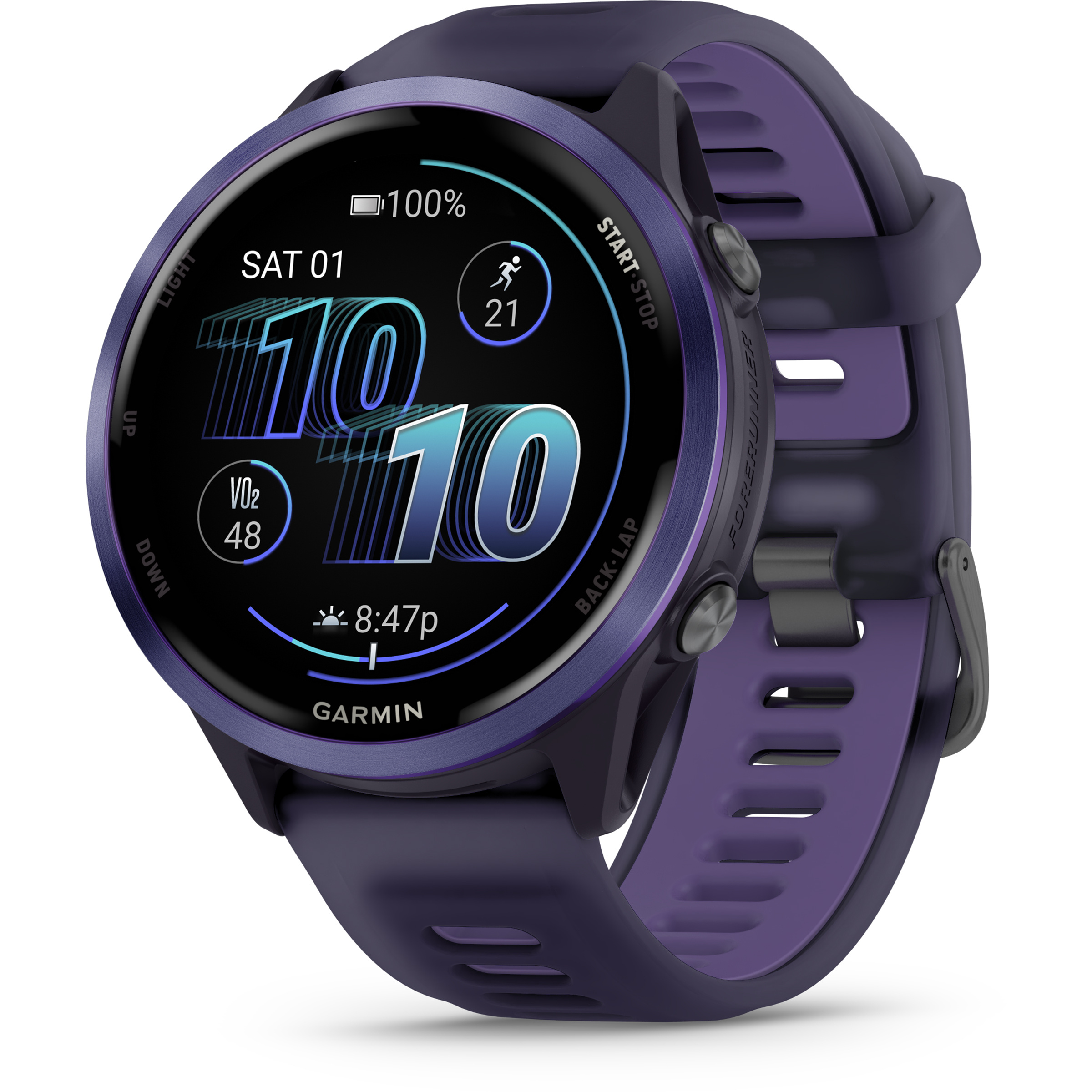 Garmin Forerunner 570 - 47 mm GPS-Uhr GPS Uhren lila Größe 47mm Trailrunning | Training & Fitness | Rennrad | Laufen