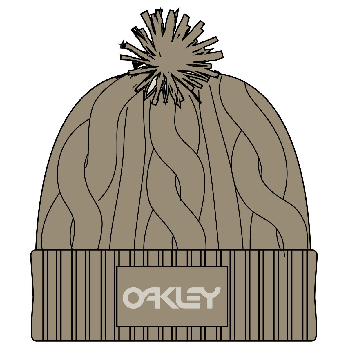 Oakley Harper Pom Beanie pebble (32F) U FOS800024-32F-U