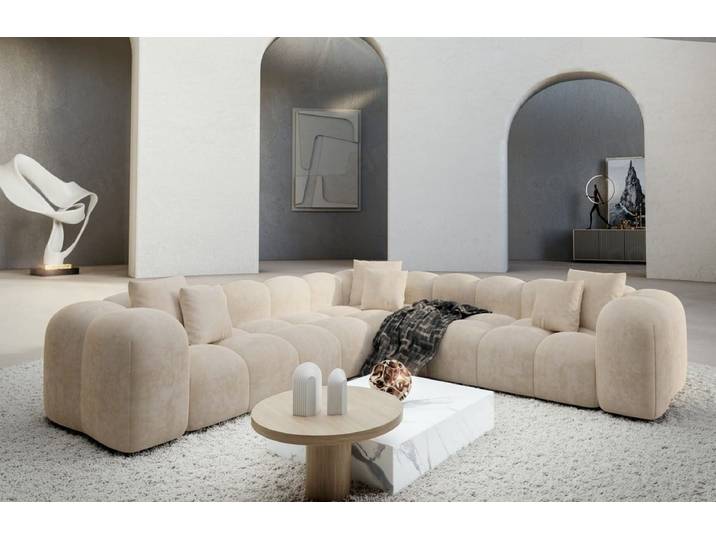 Ecksofa Formentera L-Form aus Stoff