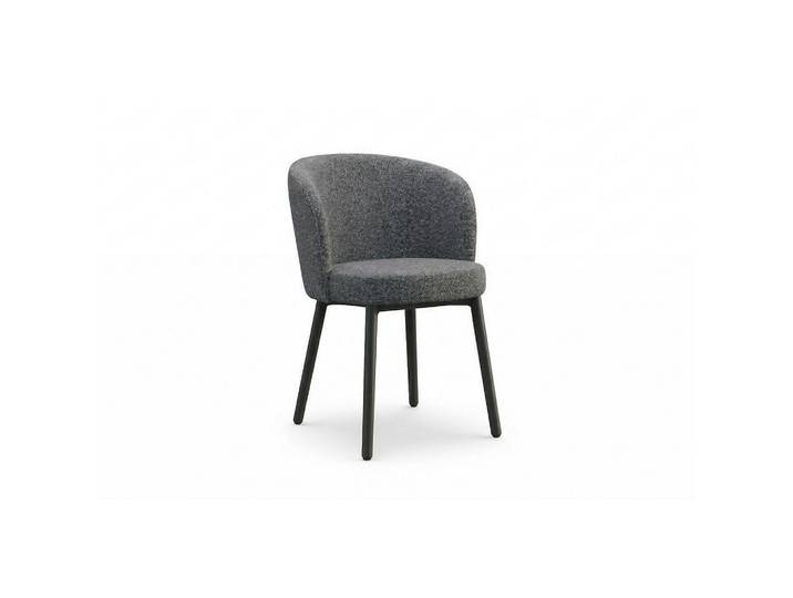 Kawola Gartenstuhl Indus Grau Solenzo Flachgewebe (1er-Set), 56x77x62 cm, Gartenmöbel, Gartensessel, Gartenstühle
