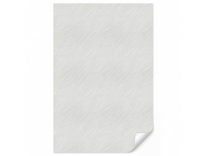 OnlyWow Tapete - Wellen - Rippen - Weiß - 140x200 cm, Papier, Rechteckig, 140x200 cm, Tapeten & Wandverkleidungen, Vliestapeten