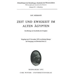 Zeit und Ewigkeit im alten Ägypten, Fachbücher von Jan Assmann